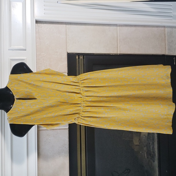 💥4/$20 Anthropology Girls from Savoy Vintage look Silk Dress. Size 8. - Picture 3 of 6